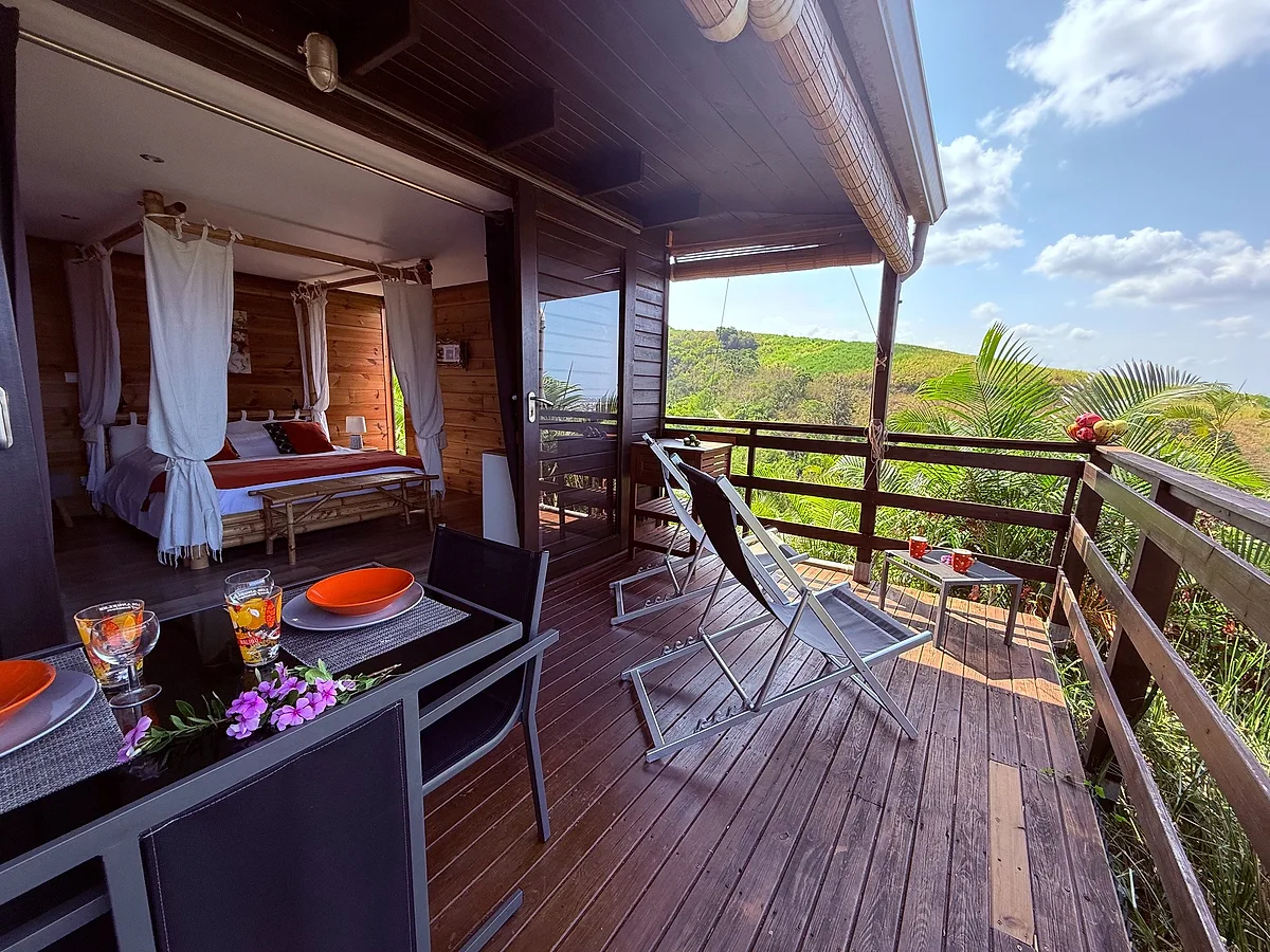 Le bungalow Manguier et sa terrasse